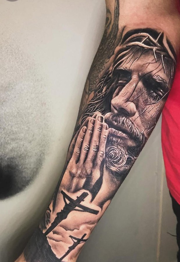 Jesus & Mãos em Oração